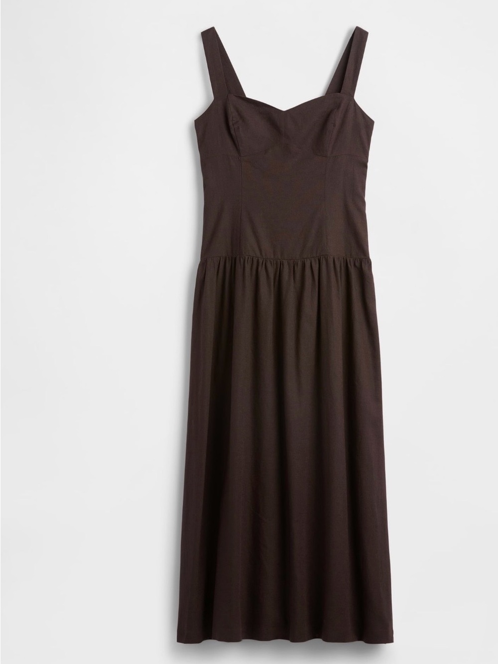 GAP Dark Brown Sleeveless Maxi Dress - Picture 4 of 9